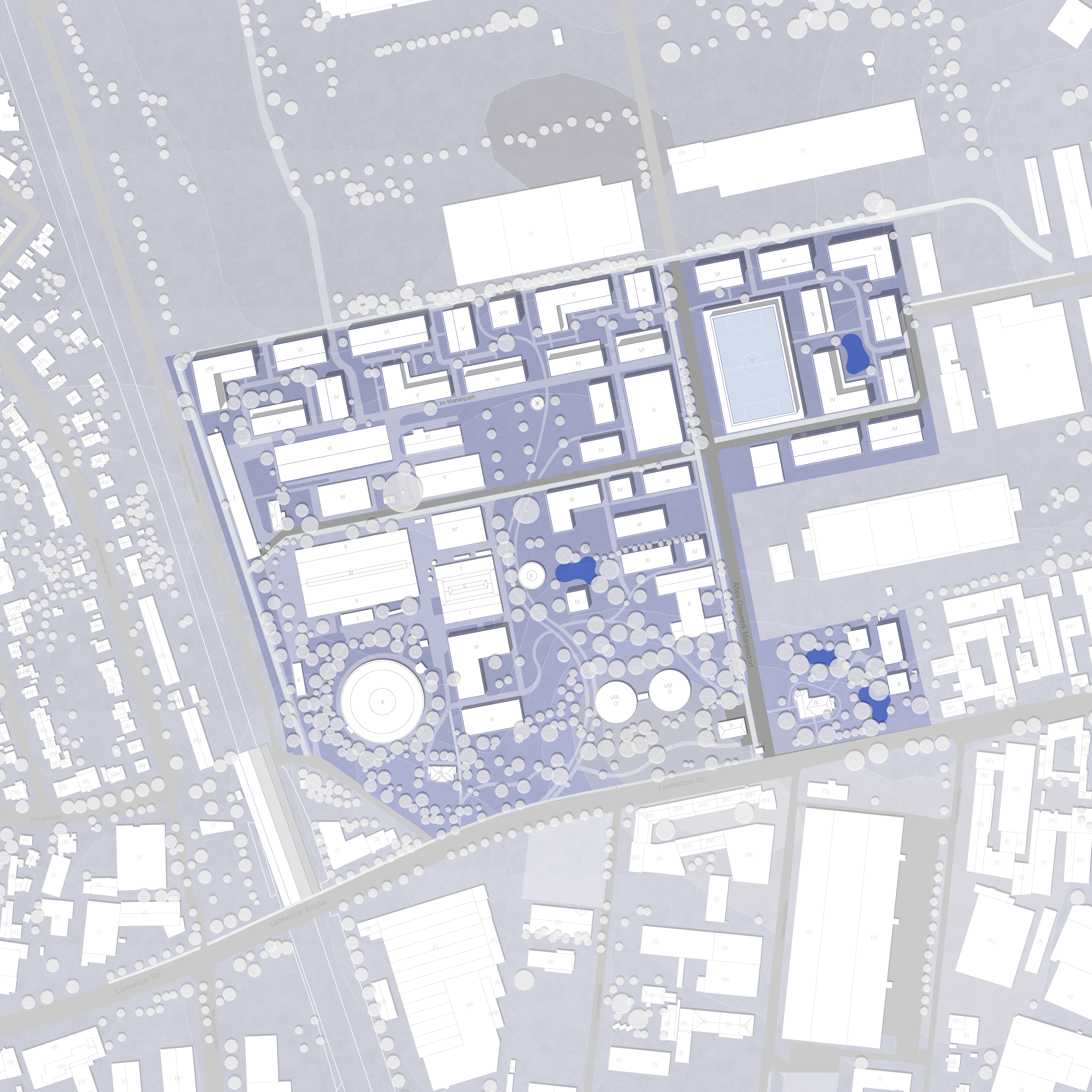 Lageplan M 1:1000